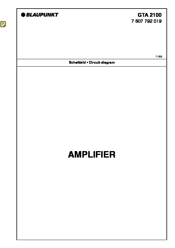 AMPLIF BLAUPUNKT GTA2100  pdf AMPLIF BLAUPUNKT GTA2100  pdf
