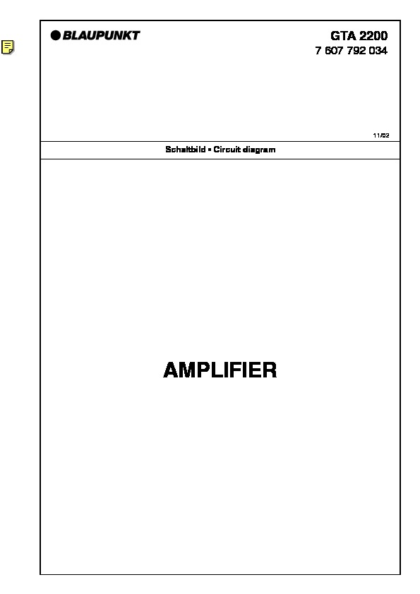 AMPLIF BLAUPUNKT GTA2200  pdf AMPLIF BLAUPUNKT GTA2200  pdf