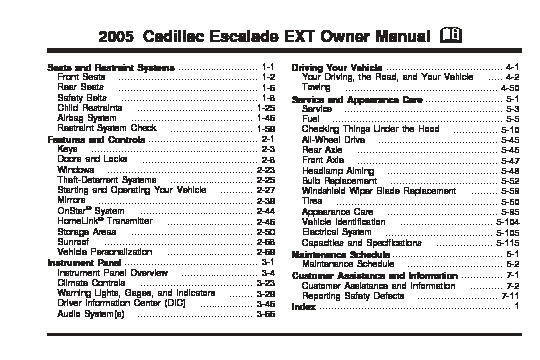 2005-Cadillac-EscaladeEXT Manual del Usuario pdf GM