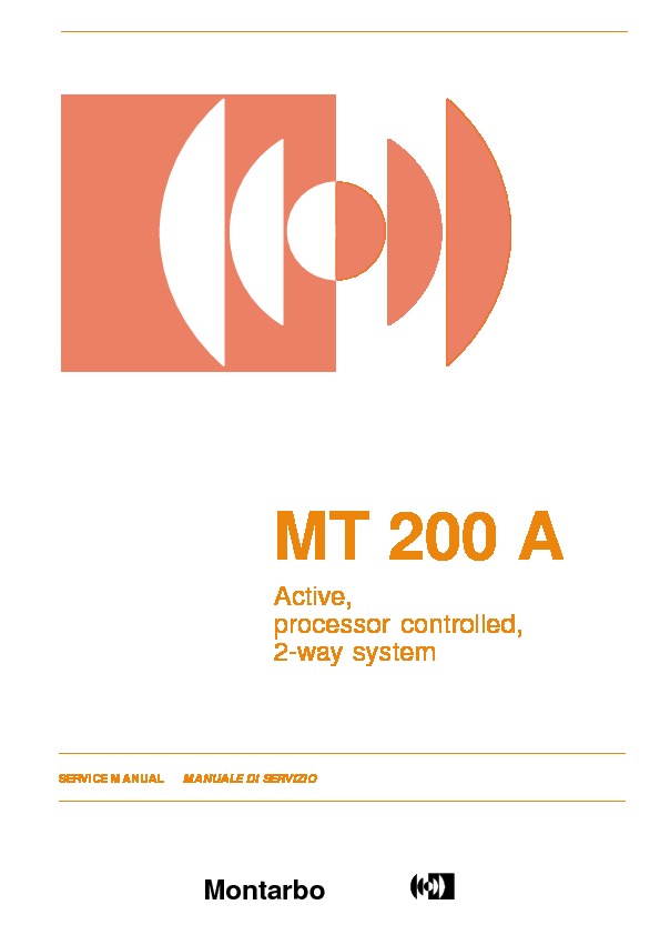 Montarbo professional mt 200a piece pdf Montarbo professional mt 200a piece pdf