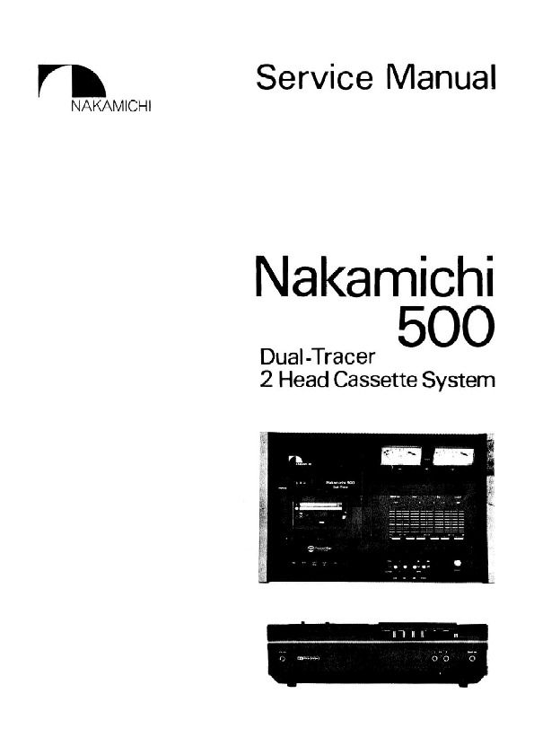 Nakamichi 500 pdf Nakamichi 500 pdf