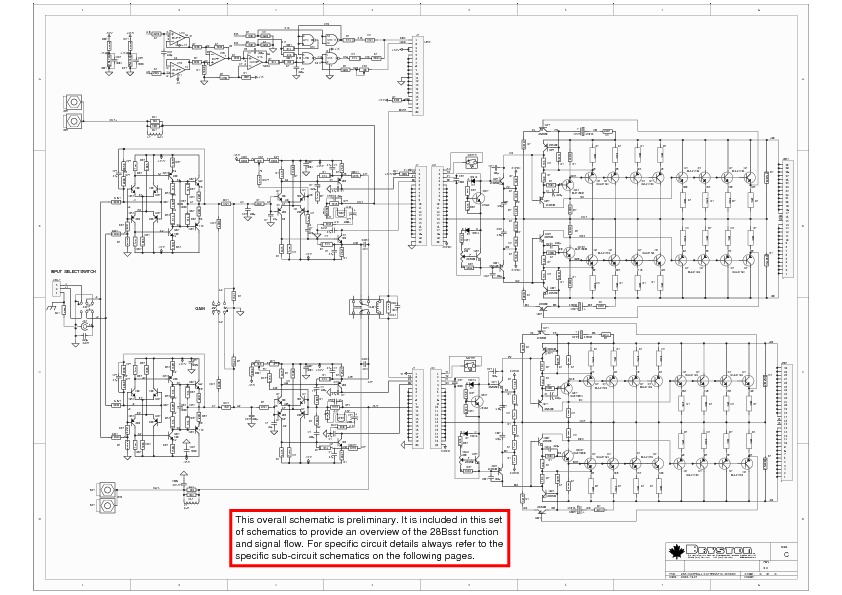 Bryston 28B Amplifier Schematic pdf Bryston 28B Amplifier Schematic pdf