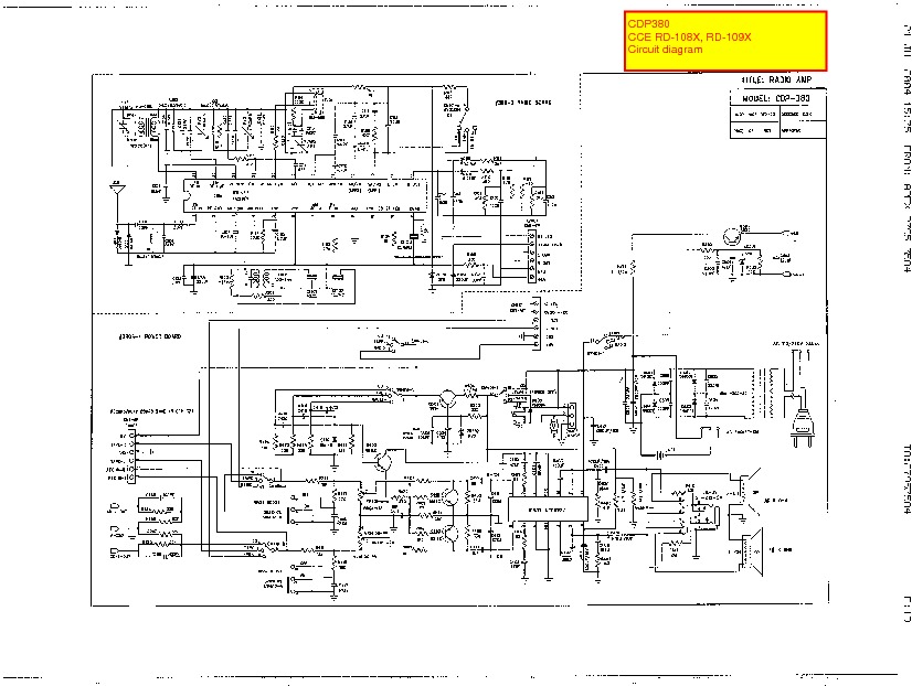 CCE Audio RD 109X Diagrama Esquematico pdf CCE Audio RD 109X Diagrama Esquematico pdf