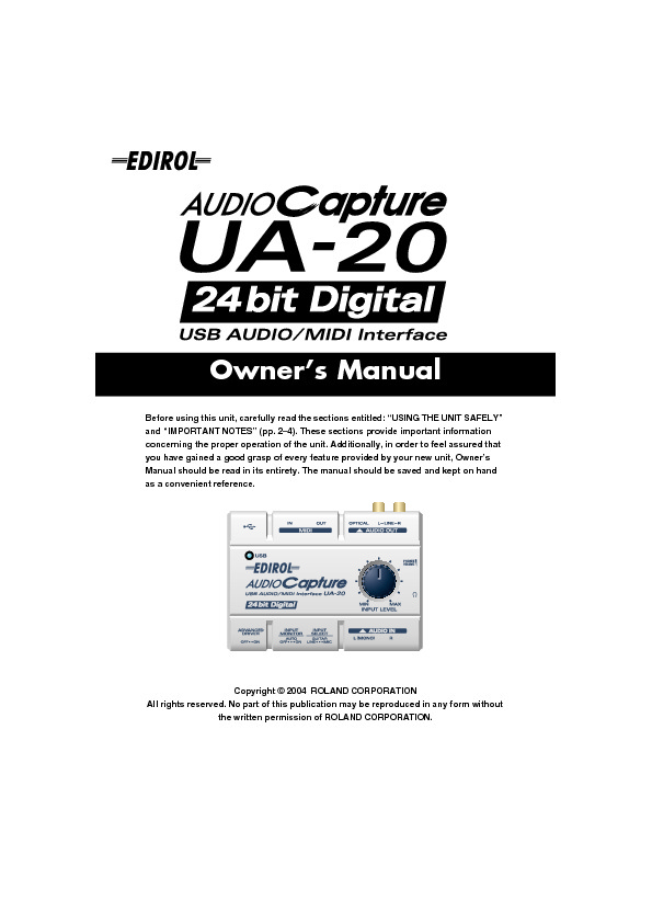 Roland UA-20X Manual del Usuario.pdf