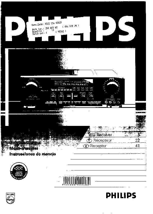 Philips fr951 00s dfu esp pdf Philips fr951 00s dfu esp pdf