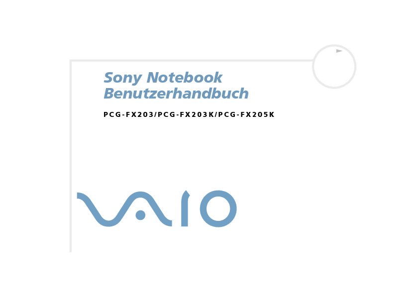 Sony Vaio Manual del Usuario FX203 H Aleman.PDF