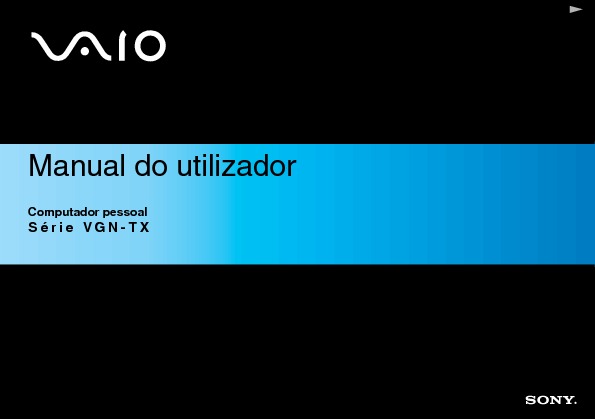 Sony Vaio Manual del Usuario TX3 H Portugues pdf SONY