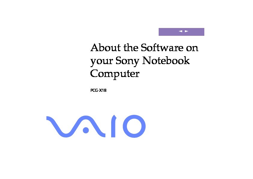 Sony Vaio Manual del Usuario X18 S Aleman.PDF