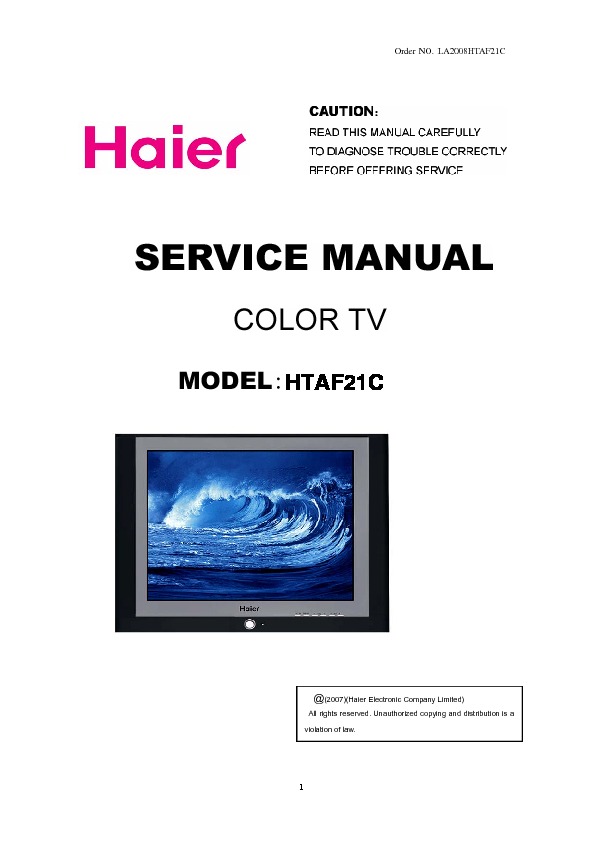 Manual20htaf21c 1  Pdf Haier Htaf21c  U2013 Diagramasde Com