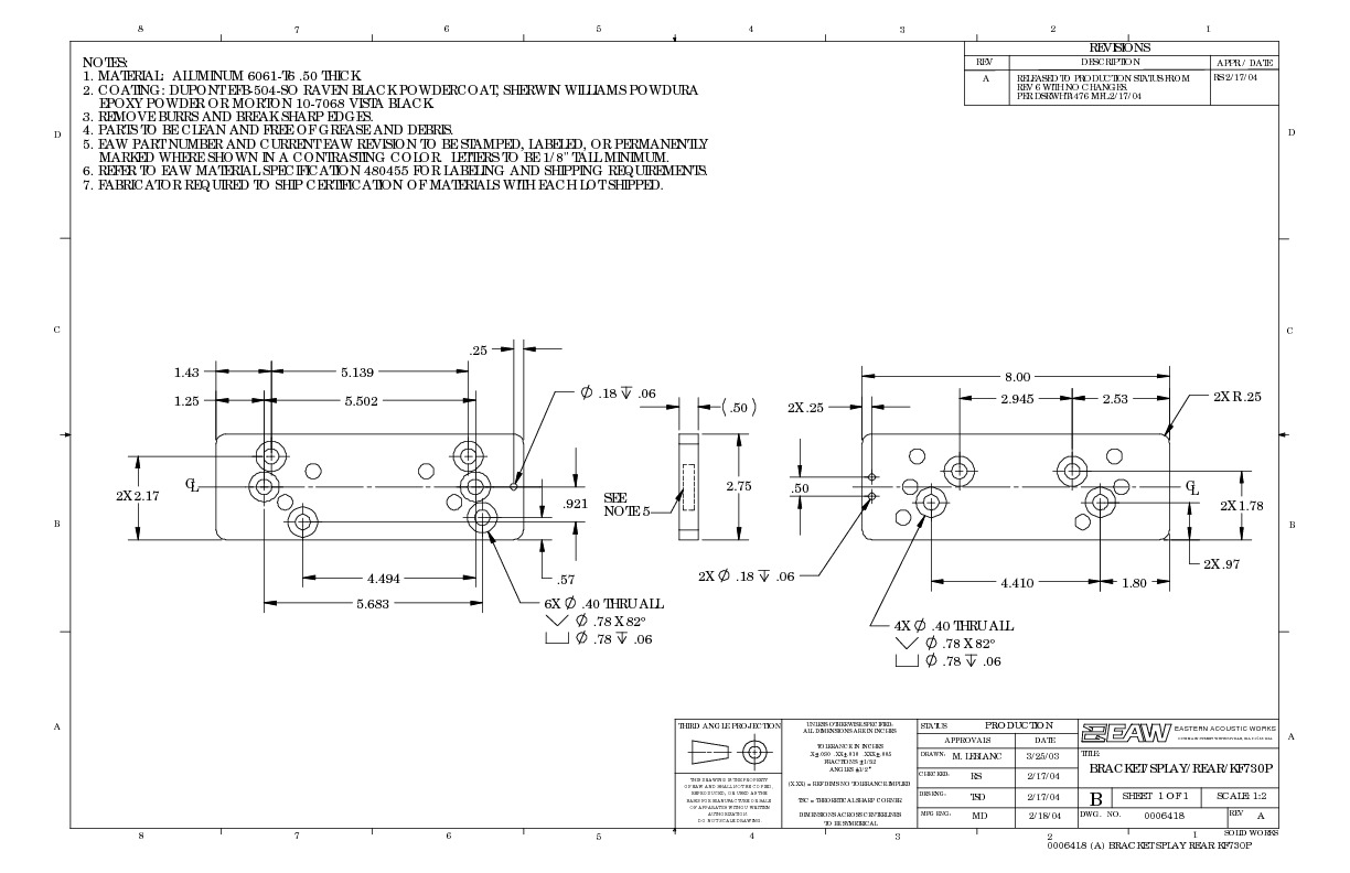 KF730P rear splay bracket DRW2D revA.pdf