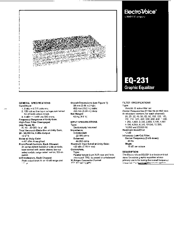 ELETCROVOICE   EQ 231   Equalizer.pdf