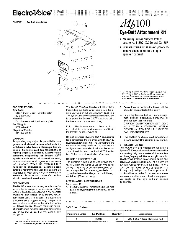 ELETCROVOICE   MB 100.pdf