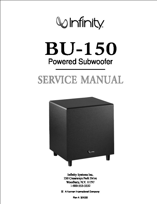 Infinity BU 150 SERVICE MANUAL.pdf