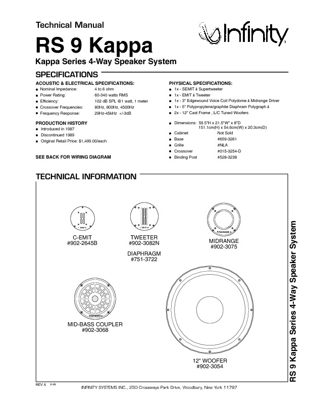 Infinity Kappa 9 technical sheet.pdf