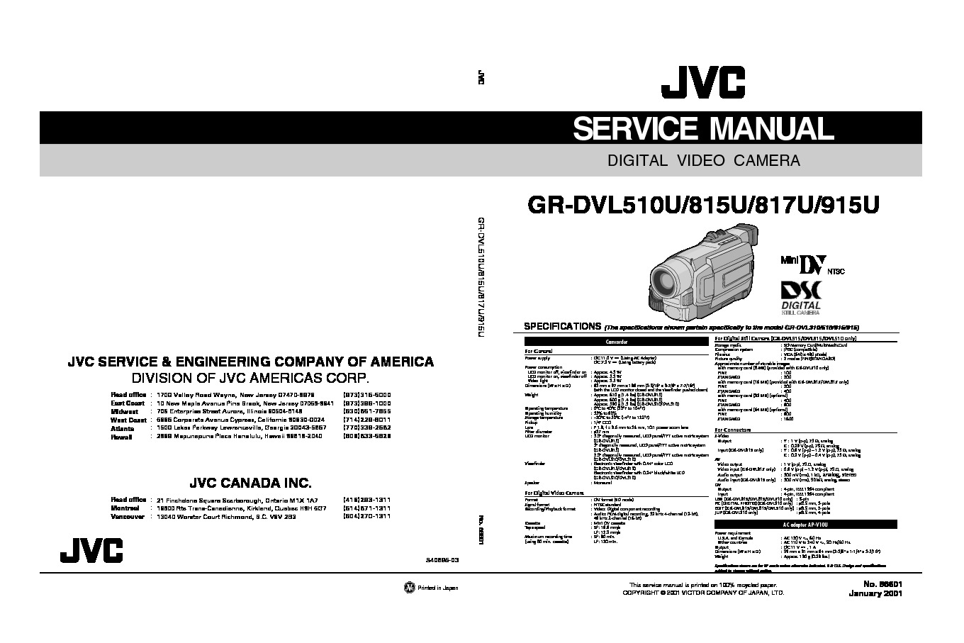 JVC GR-DVL510U Manual de Servicio.pdf
