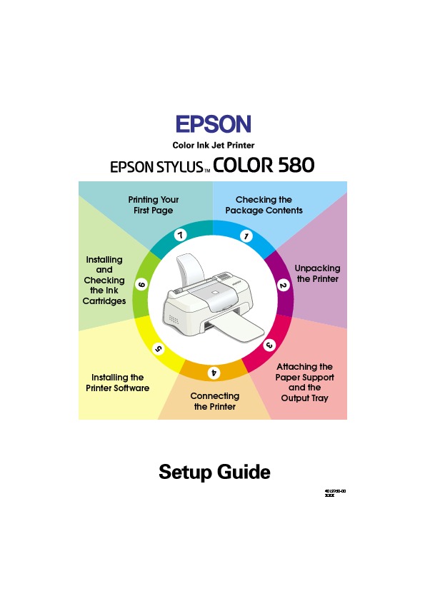 Epson Stylus Color 580 Guia De Instalacion Pdf Epson Diagramas Electronicos 9994