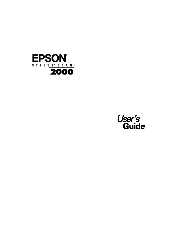 Epson Stylus Scan 2000 Manual Del Usuario Pdf Epson Diagramas Electronicos Y 4520