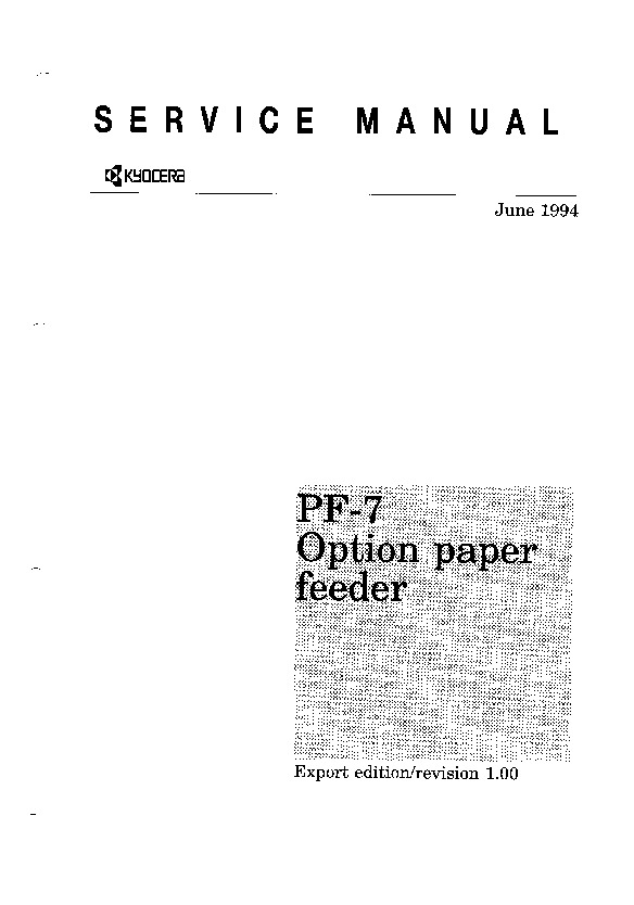 Kyocera Paper Feeder PF-7 Service Manual.pdf