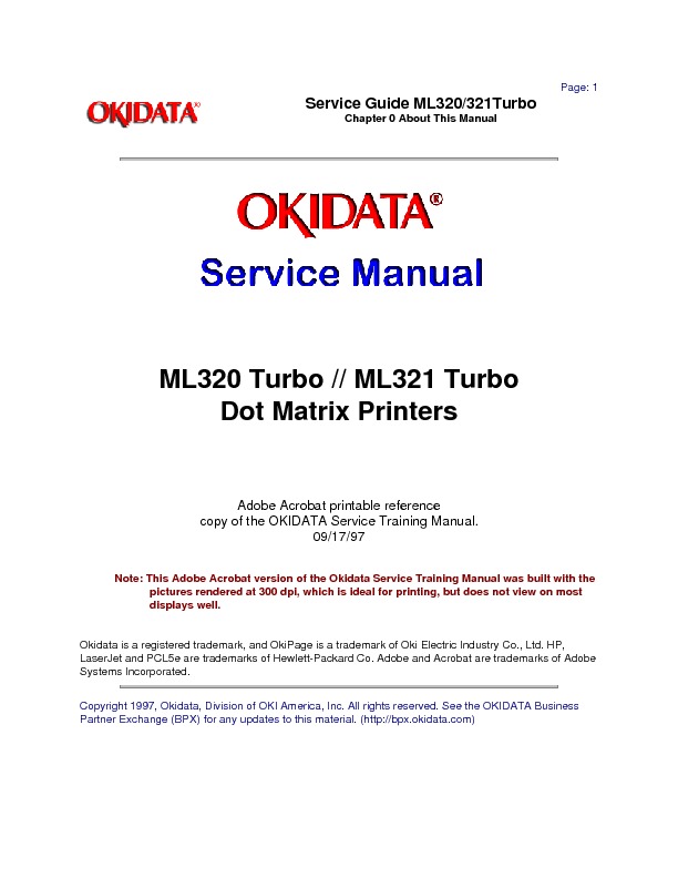 Okidata ml 320, 321 Turbo Service Manual.pdf
