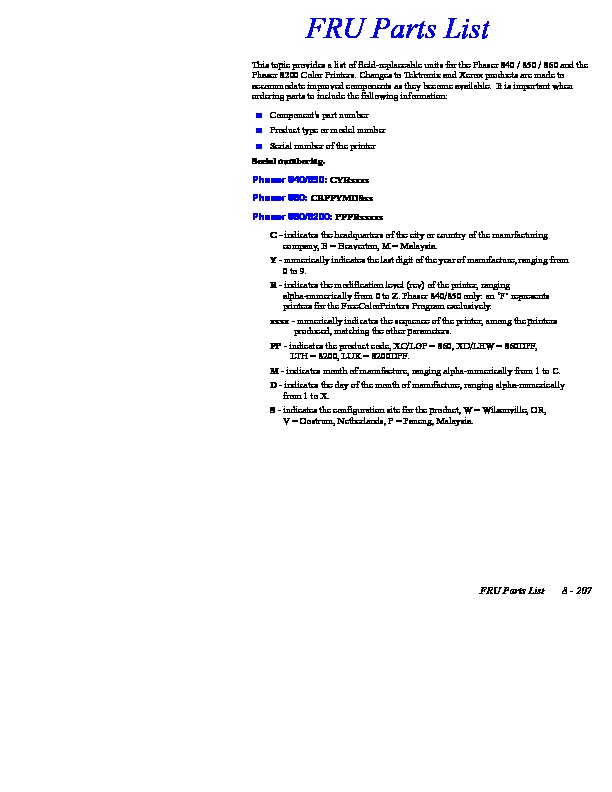 Tektronix Phaser 8200 Parts Manual.pdf