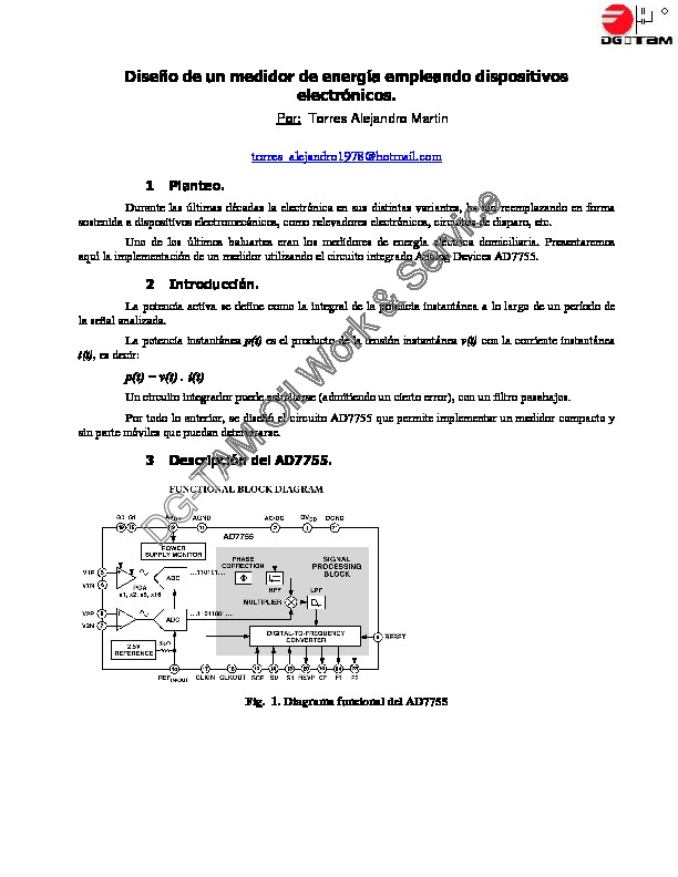 NOTA Tecnica Medidor de Energia.pdf NOTAS Tecnicas para desarrollos de circuitos NOTA Tecnica Medidor de Energia