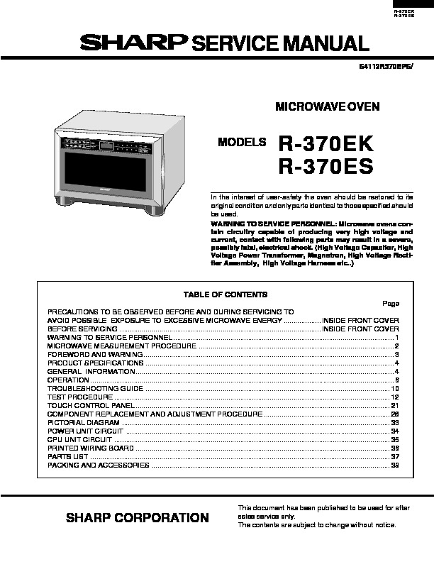R370EK ES.pdf SHARP R-370EK, R-370ES