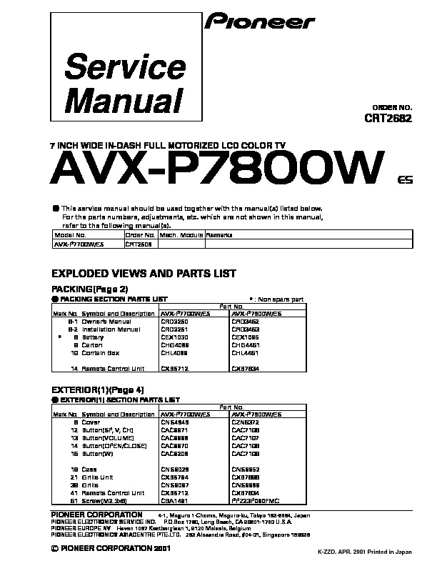 AVX P7800W suplement.pdf