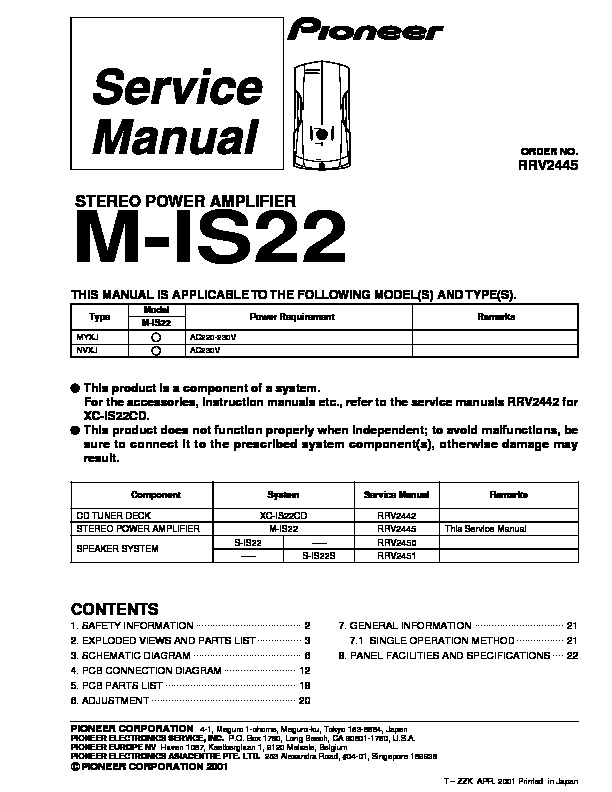 M IS22  PIONEER STEREO POWER AMPLIFIER.pdf