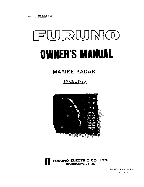 1720 Operator Manual.pdf FURUNO Furuno FR-1720