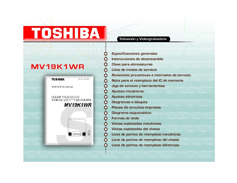 MV19K1WR.pdf Toshiba MV19K1WR