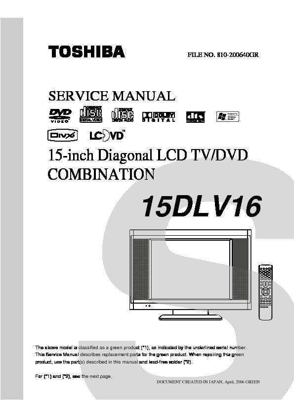 Toshiba Lcd Dvd 15dlv16 Svm Pdf Toshiba Lcd Dvd 15dlv16 Svm Sv 15 Diagramasde Com Diagramas Electronicos Y Diagramas Electricos