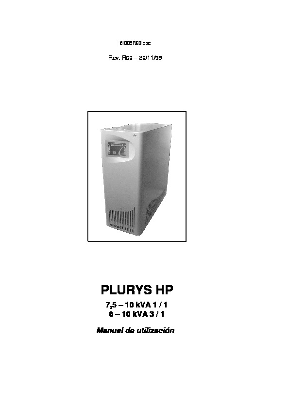 Enterprise DSP 8-10 Espanol manual.pdf UPS Plurys manual de uso