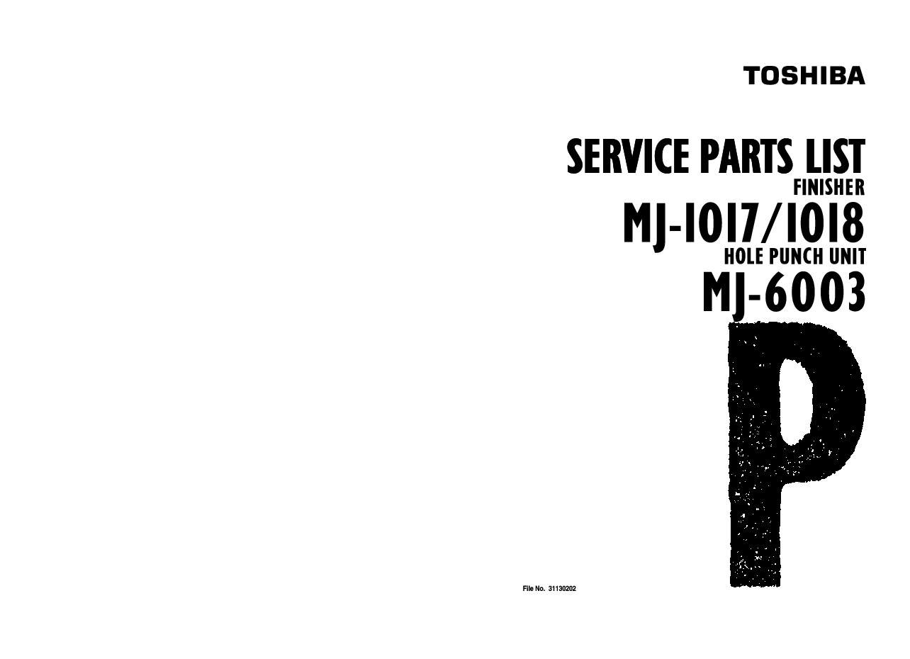 Toshiba MJ1017 18 Manual de Partes.PDF