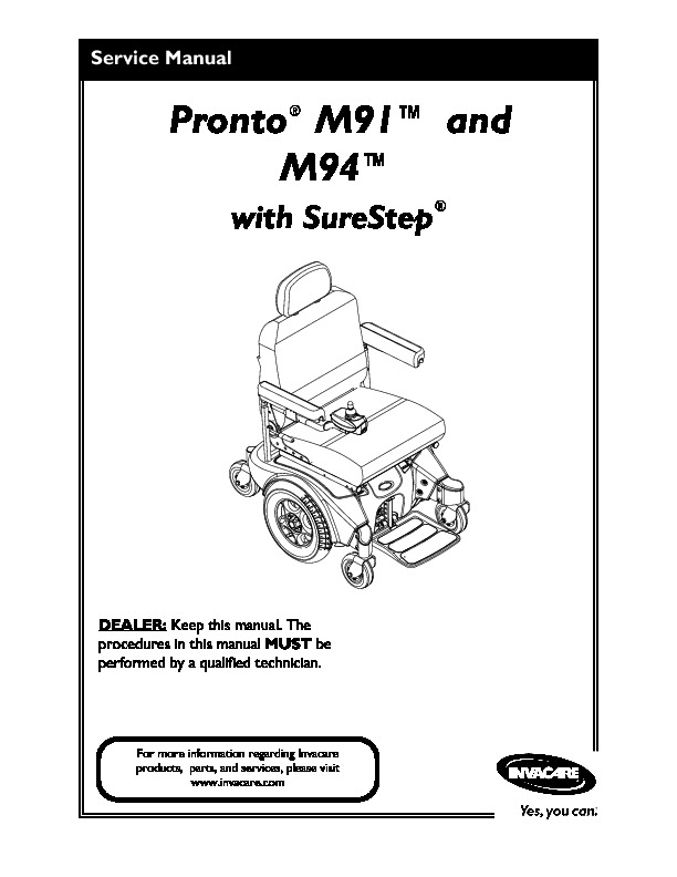 Pronto M91.pdf invacare Pronto M91 &M94