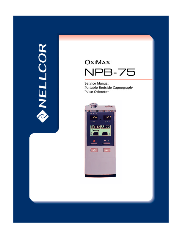 nellcor npb 75 service manual.pdf Nellcor NPB 75