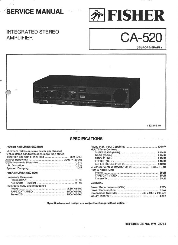 FISHER CA 520 amplifier.pdf