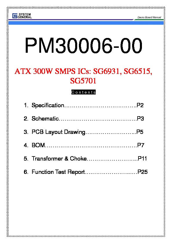 ATX forward 1 PM30006-00 power source.pdf System General PM30006-00