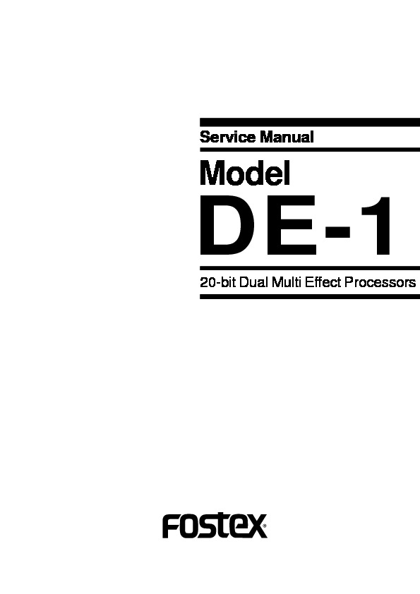 Fostex de1_service_manual.pdf
