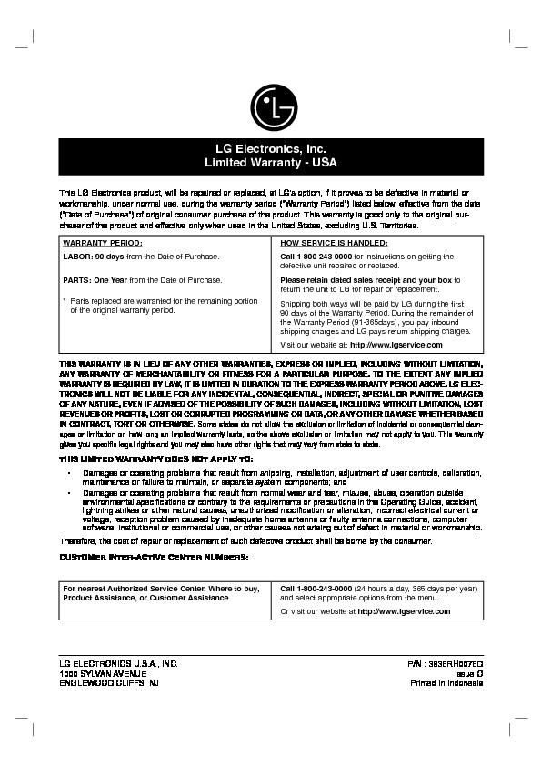 LHY-518 Informacion de Garantia.pdf