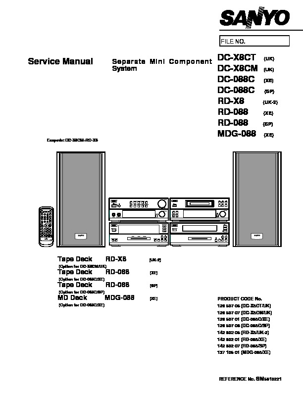 sanyo DC-X8CT -X8CM RD-X8 -088 MDG-088.pdf