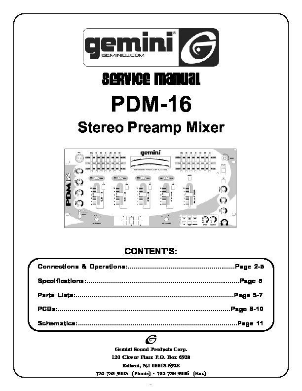 GEMINI MOD. PDM-16 MIXER.pdf