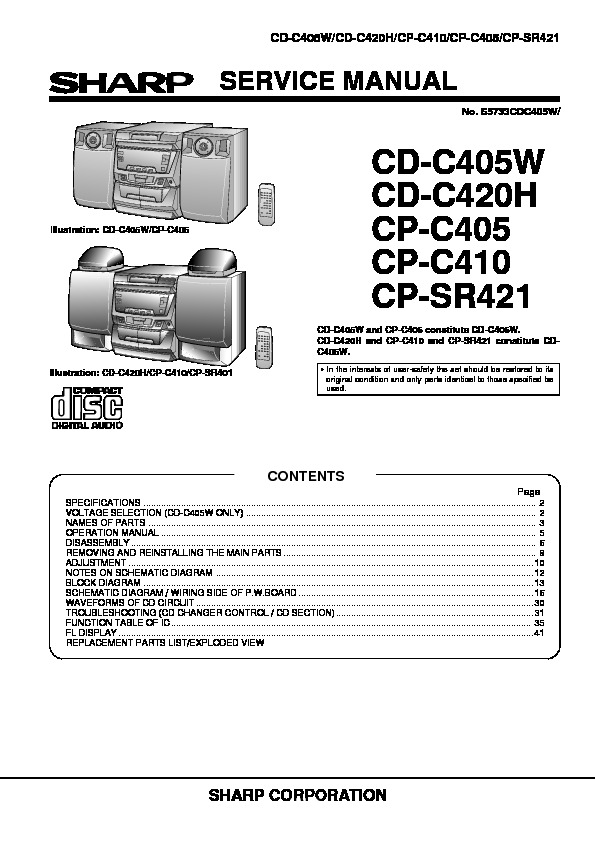 SHARP CD-C405W....pdf