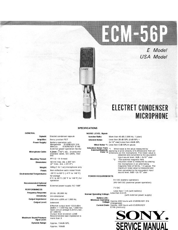 Sony ECM-56P Service.pdf