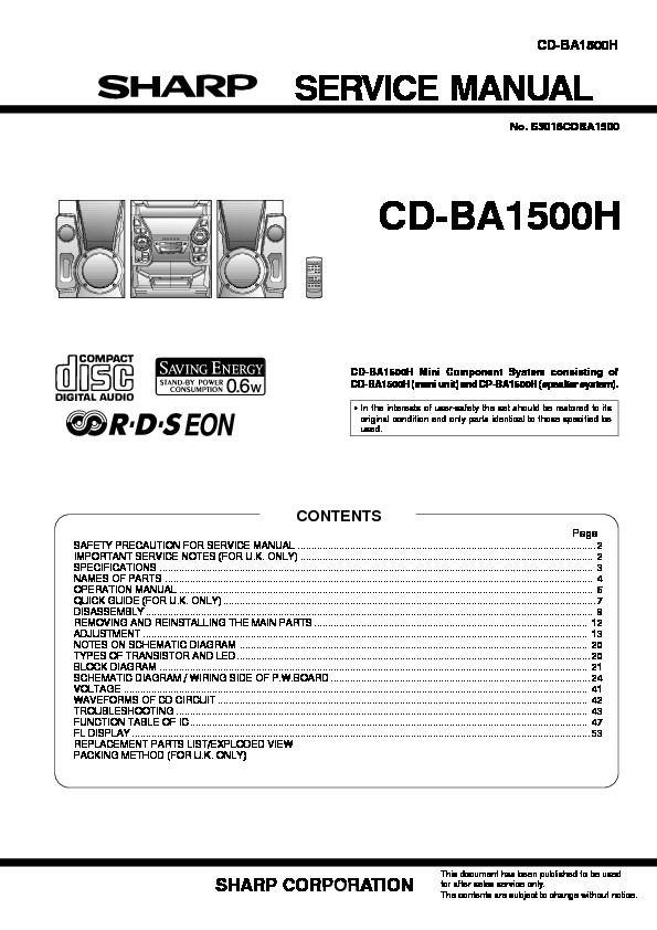 CD-BA1500H sharp audio system.pdf