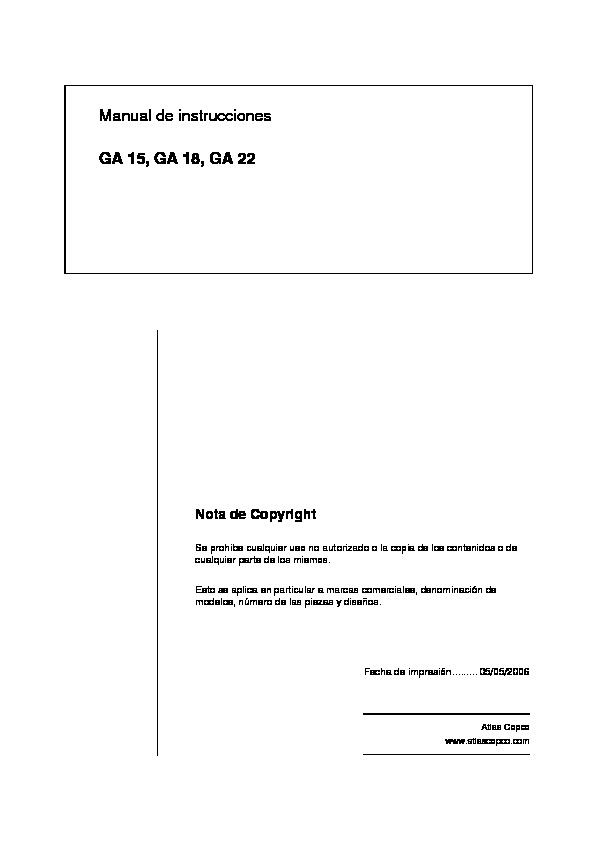 manual compresor atlas copco nuevo.pdf Atlas Copco GA30