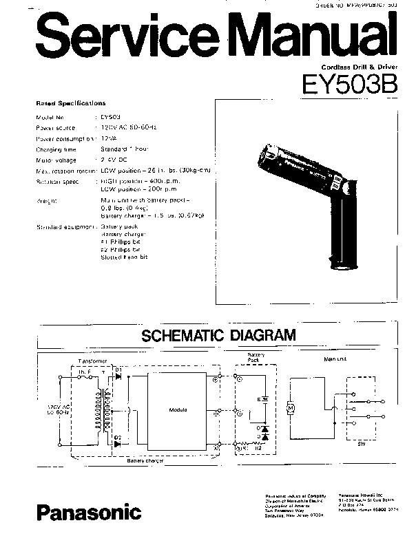 EY503B.pdf Panasonic EY503B
