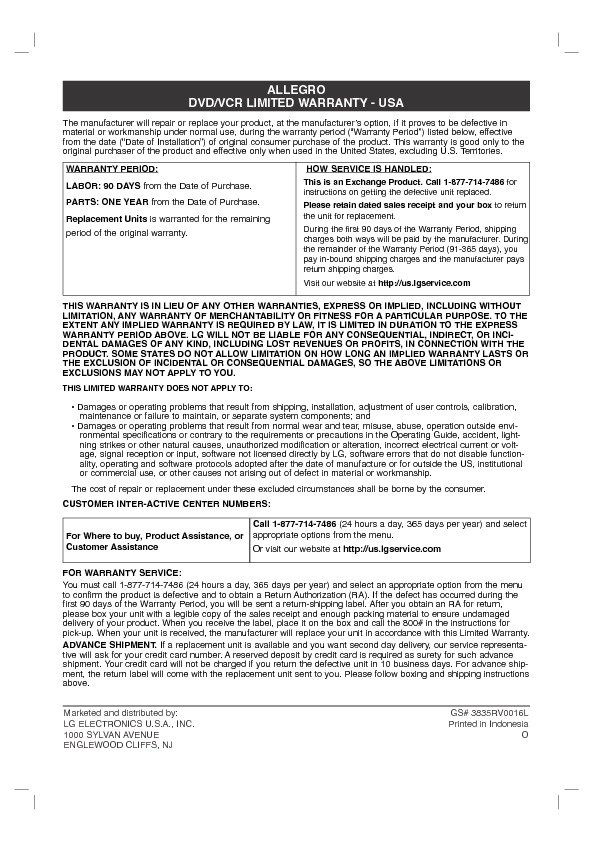 ABV441 Informacion de Garantia.pdf LG