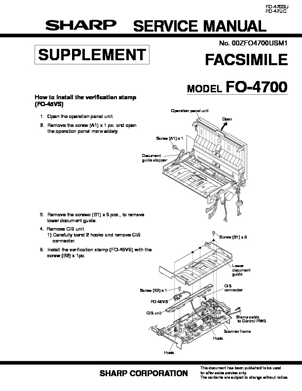 Sharp Fax FO4700U1 Manual de Servicio.PDF sharp