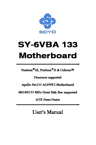 SY 6VBA 133 pdf SY 6VBA 133 pdf