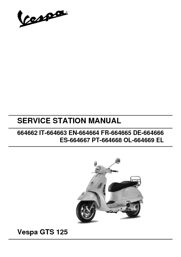 GTS125 Workshop Manual pdf GTS125 Workshop Manual pdf